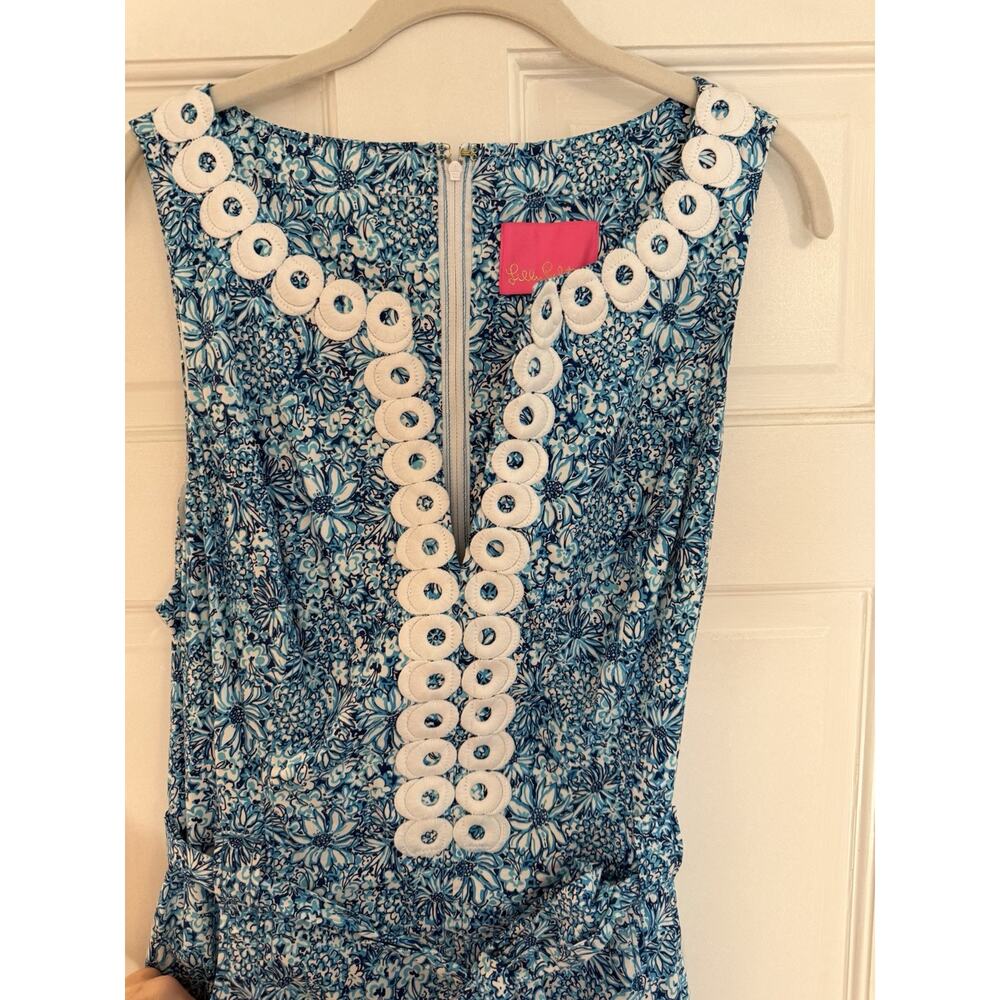 Lilly Pulitzer Gulianna Stretch Cotton Shift Dress size 14 Pockets EUC - Picture 8 of 13